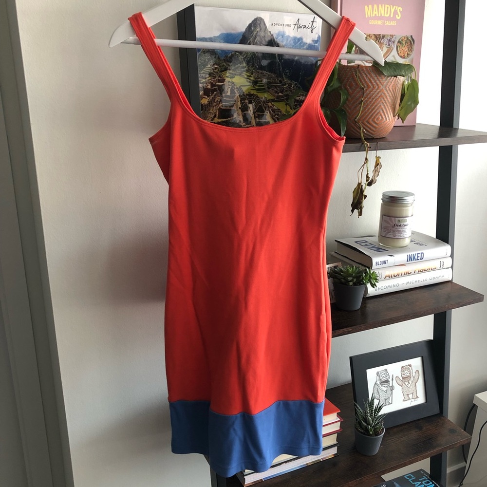 American Apparel Colour Block Dress - Size Medium